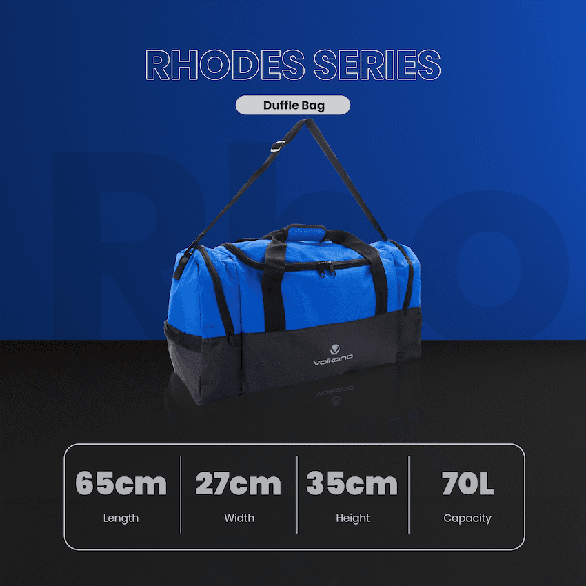 Volkano Rhodes 70l Duffle - Blue 13