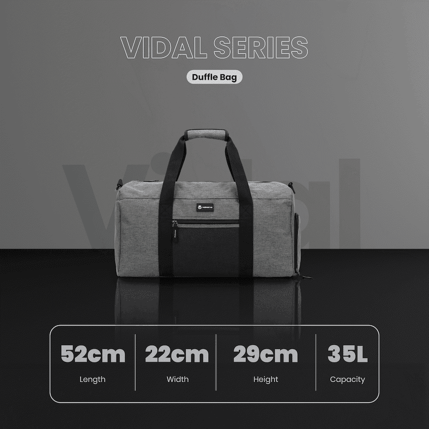 Volkano Vidal 35l Duffle - Grey 6
