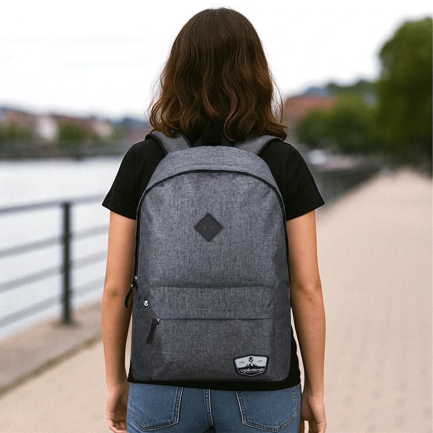 Volkano Distinct 15.6 Laptop Backpack - Grey Melange 7