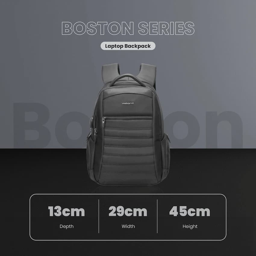 Volkano Boston 15.6" Laptop Backpack - Black 5