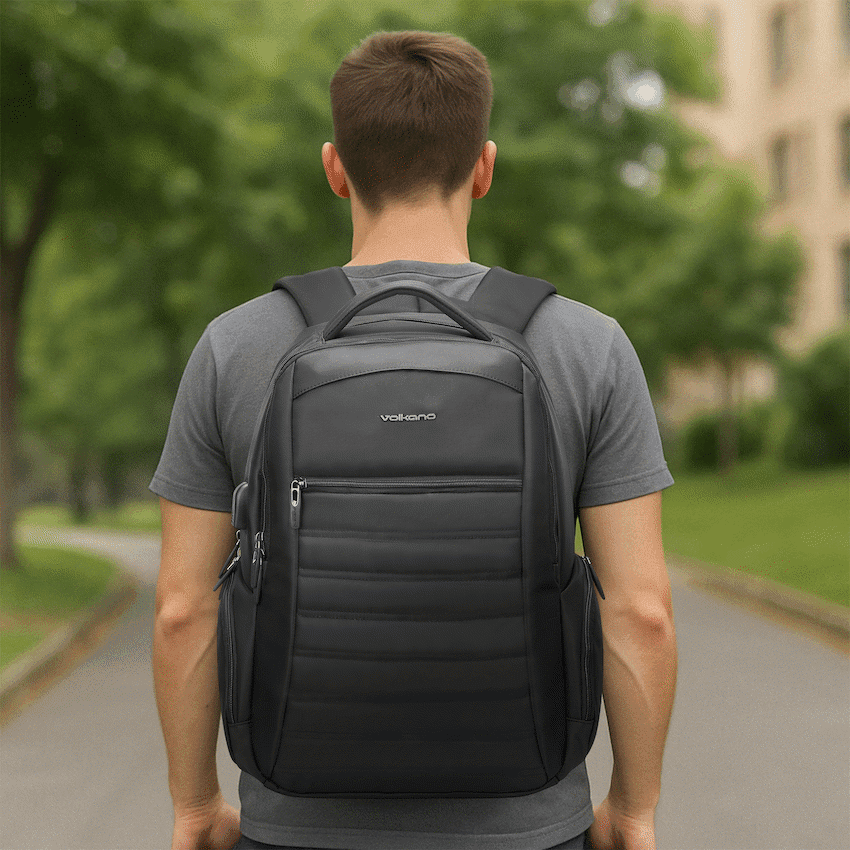 Volkano Boston 15.6" Laptop Backpack - Black 9