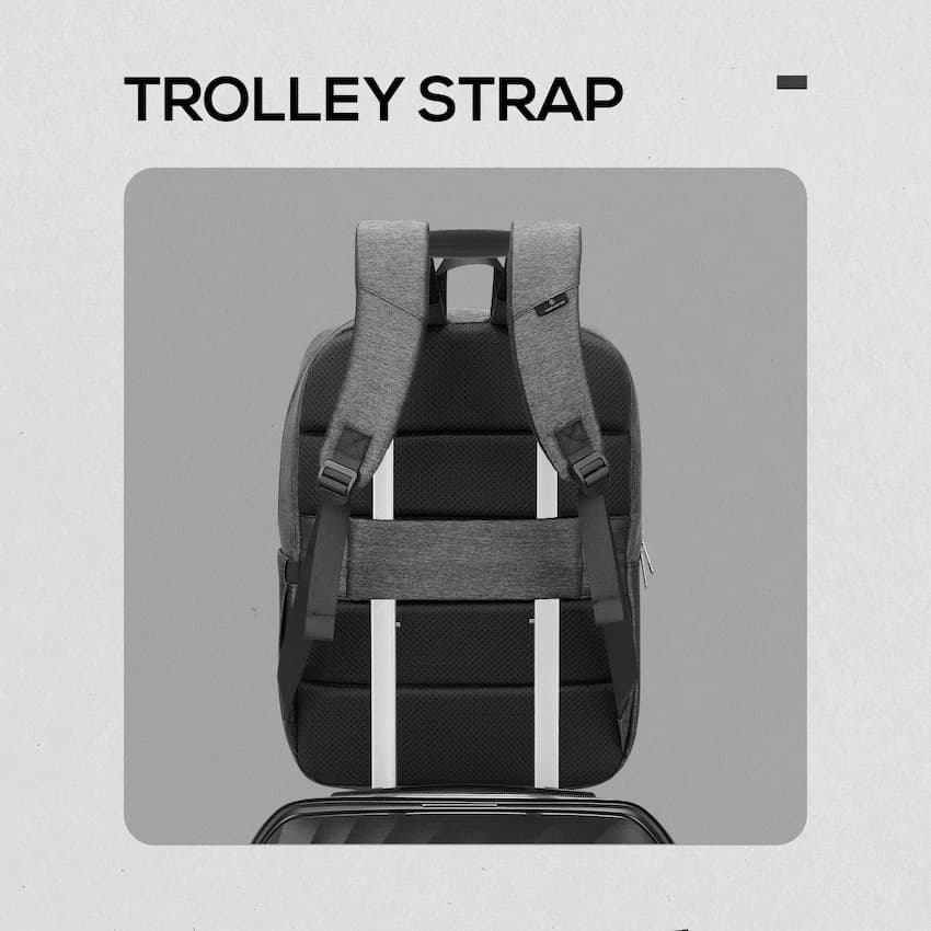 Volkano Pulse 15.6" Laptop Backpack - Charcoal 7