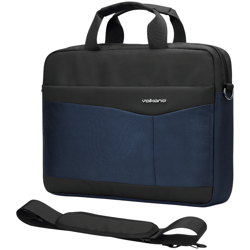 Volkano Seismic 15.6" Laptop Shoulder Bag Blk/Nvy 2