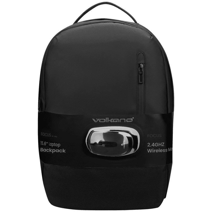 Volkano Focus Series 15.6" Laptop Backpack and Wireless Mouse 1