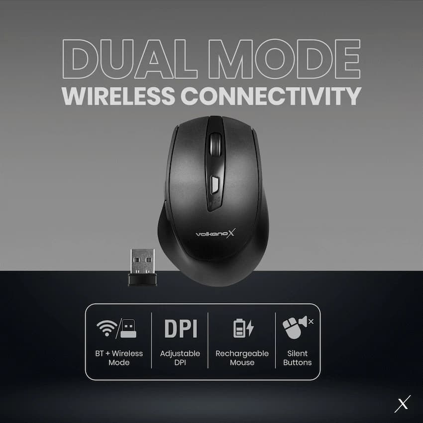 VolkanoX Lithium Bluetooth Wireless Mouse 5