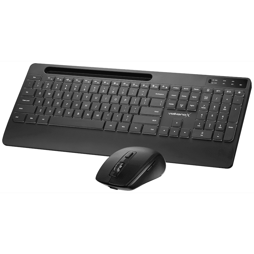 VolkanoX Gem Bluetooth Wireless Keyboard and Mouse - Black 2