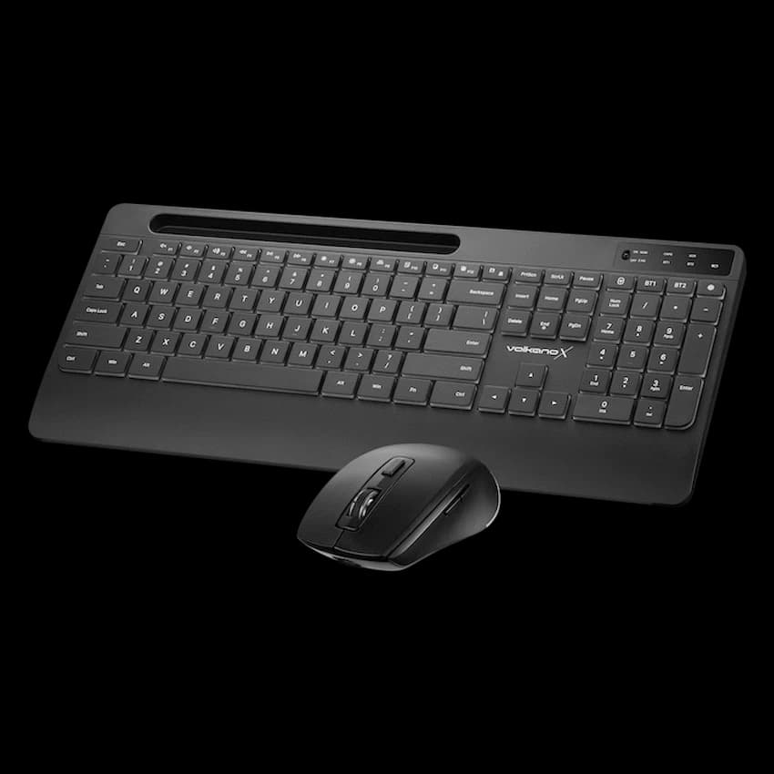 VolkanoX Gem Bluetooth Wireless Keyboard and Mouse - Black 10