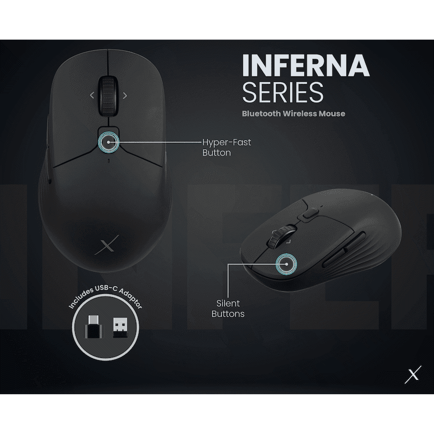 VolkanoX Inferna Bluetooth Wireless Mouse - Graphite 11