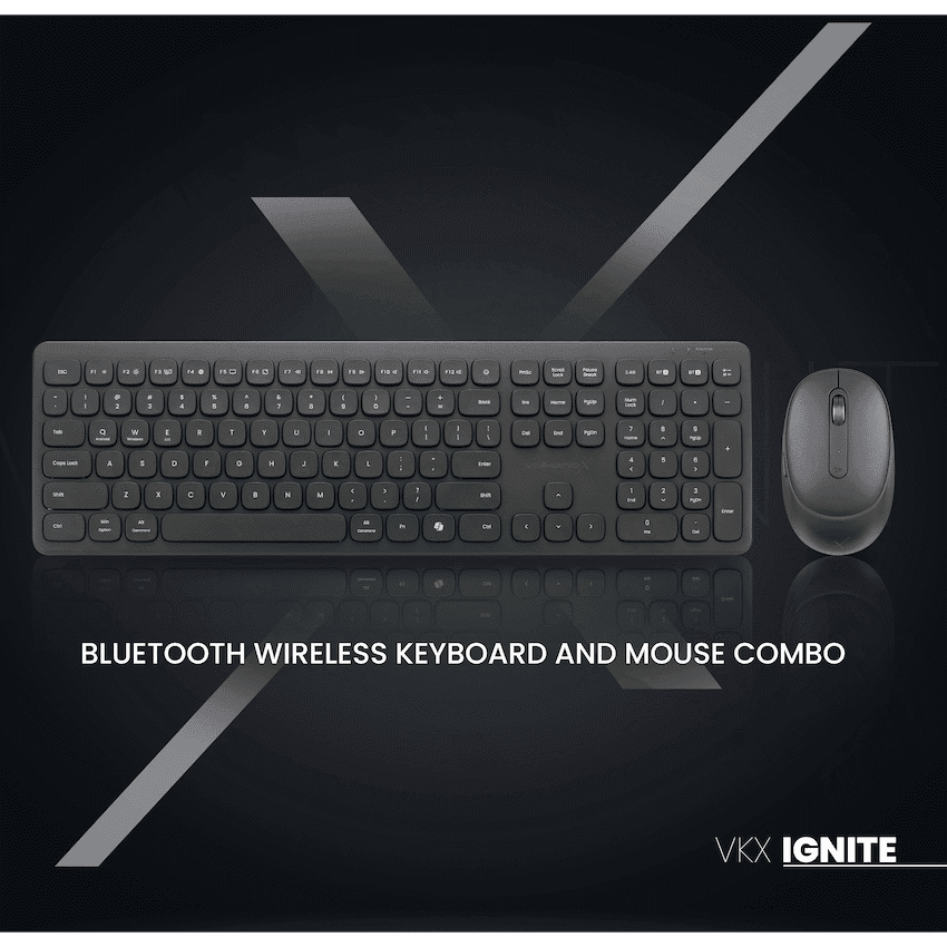 VolkanoX Ignite Bluetooth Wireless Keyboard and Mouse Combo - Graphite 17