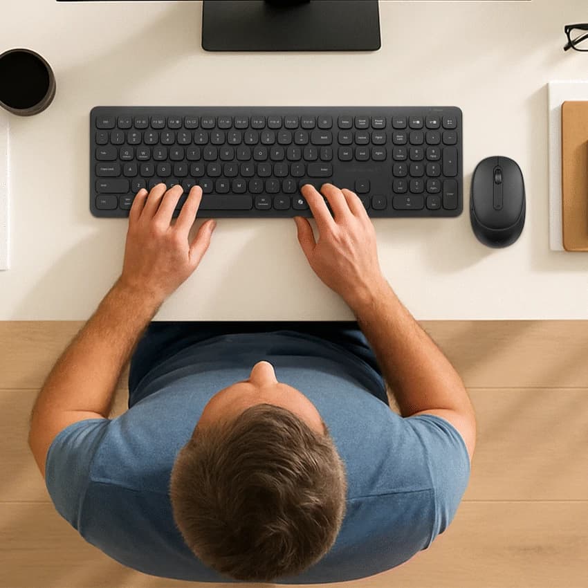 VolkanoX Ignite Bluetooth Wireless Keyboard and Mouse Combo - Graphite 21