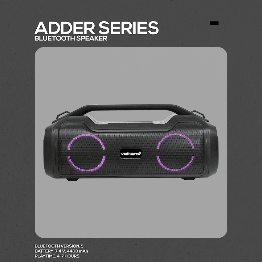VolkanoX Adder Series Bluetooth Speaker - Black 4