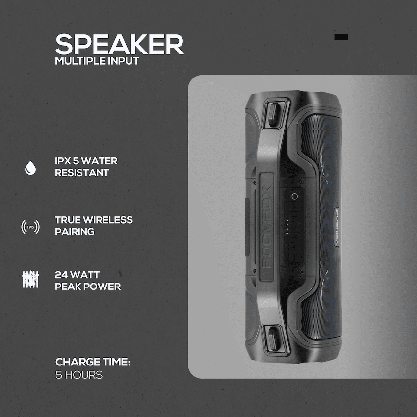 VolkanoX Adder Series Bluetooth Speaker - Black 5