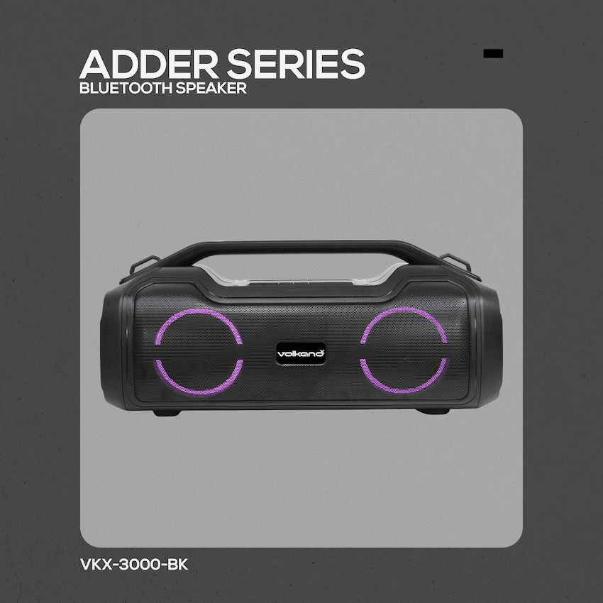 VolkanoX Adder Series Bluetooth Speaker - Black 7