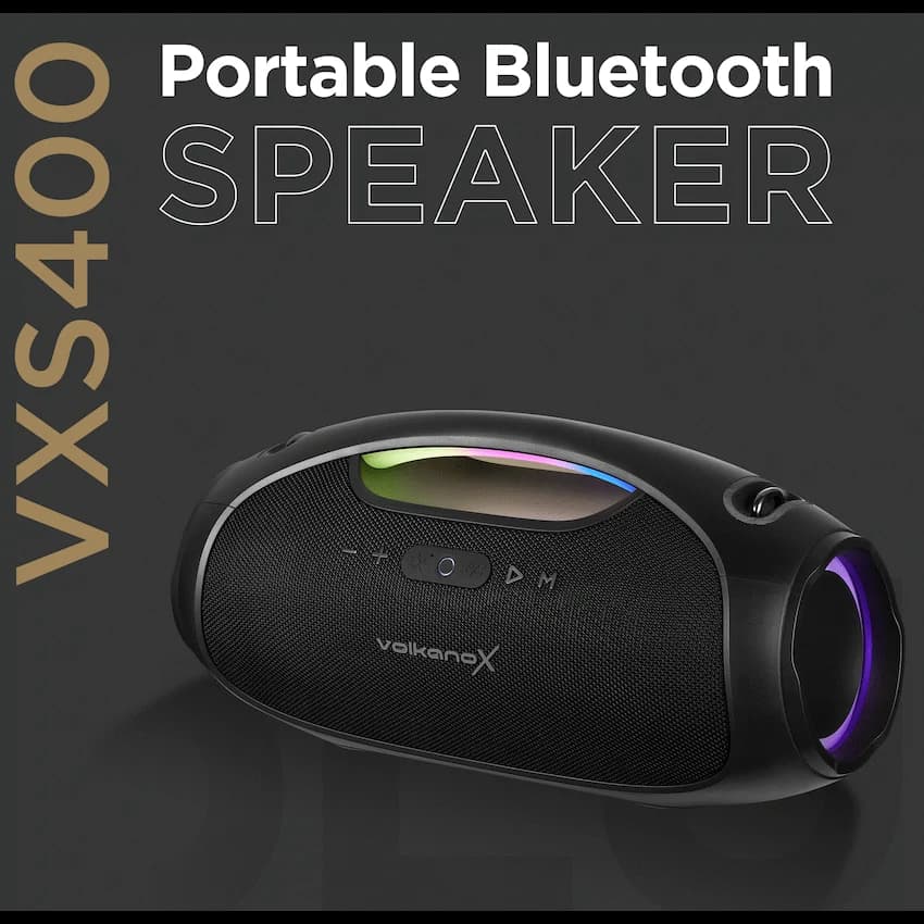 VolkanoX VXS400 Portable Bluetooth Speaker - Black 2