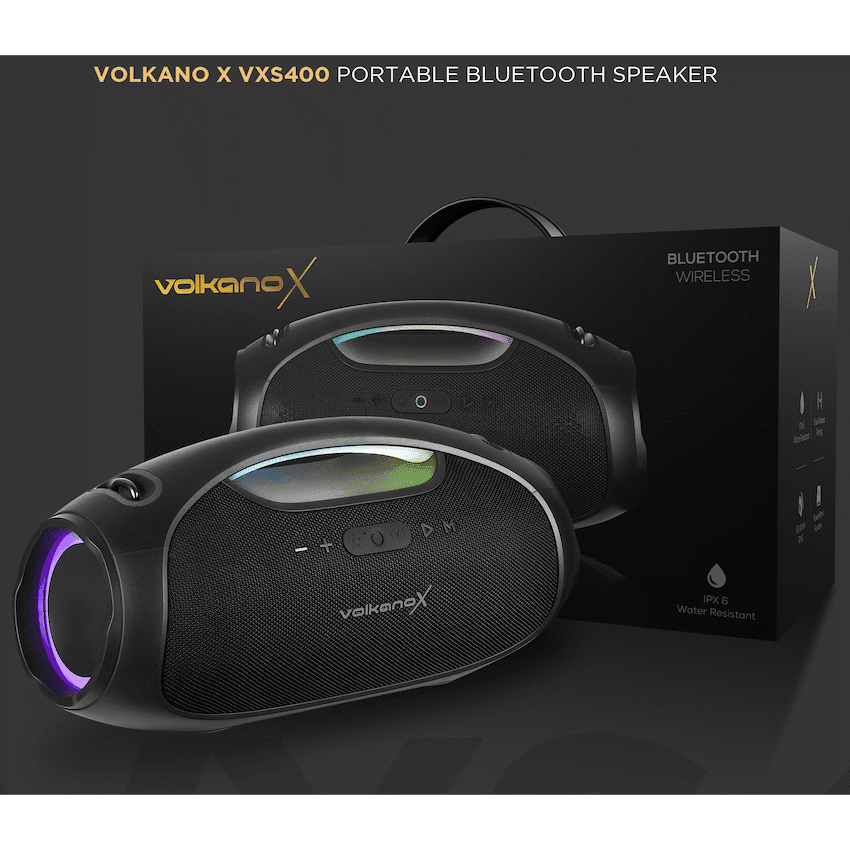 VolkanoX VXS400 Portable Bluetooth Speaker - Black 7