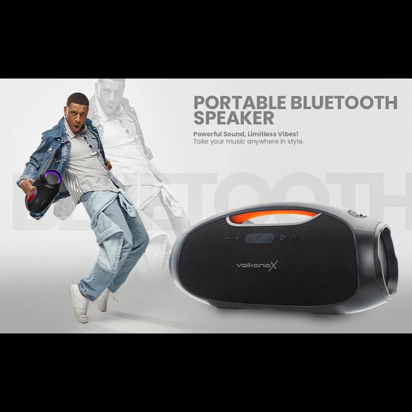 VolkanoX VXS400 Portable Bluetooth Speaker - Black 9