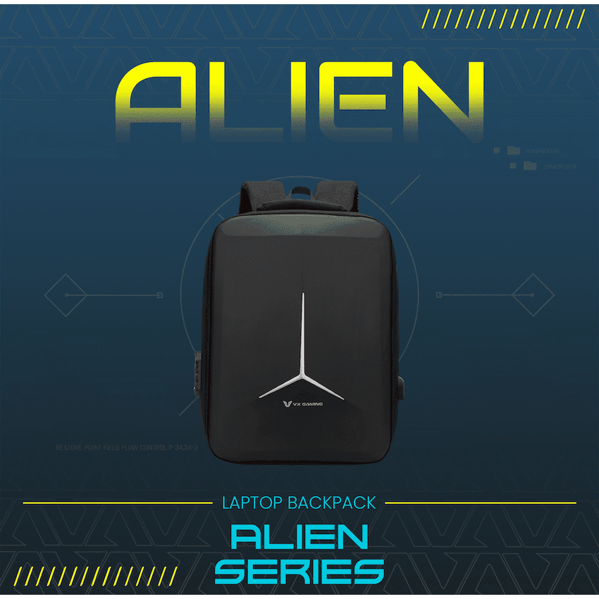 VX Gaming Alien 17.3" Laptop Backpack - Black 4