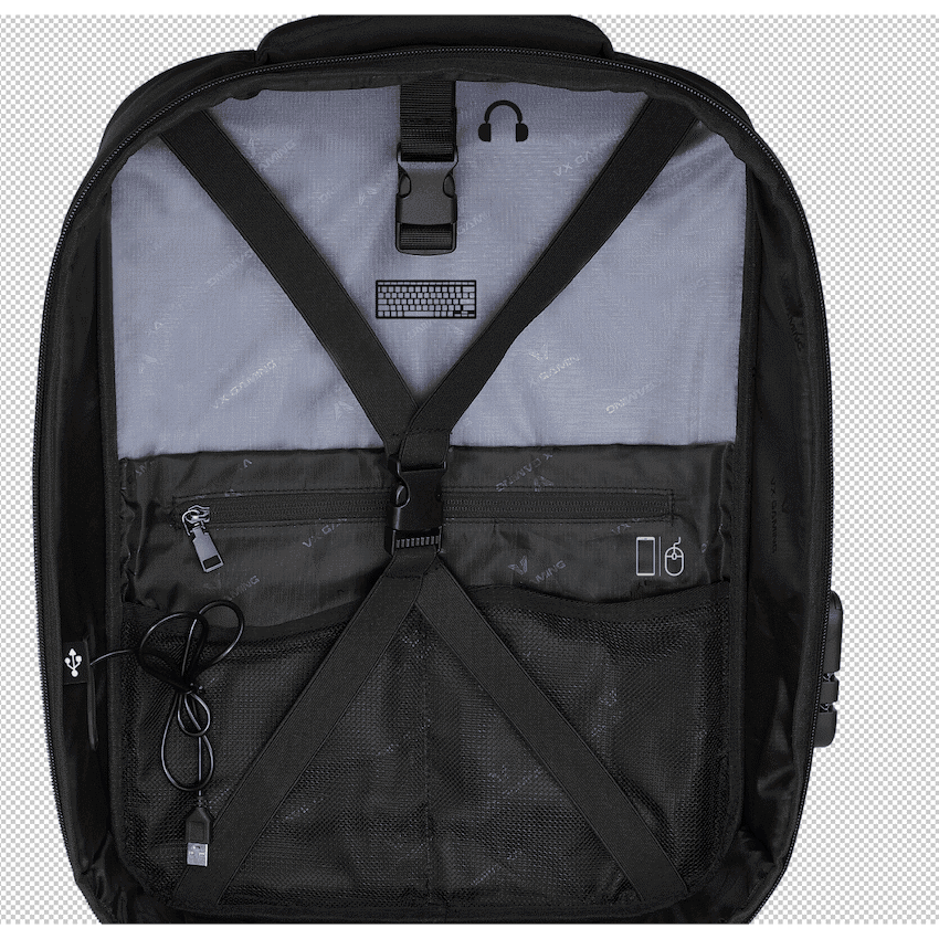 VX Gaming Alien 17.3" Laptop Backpack - Black 3