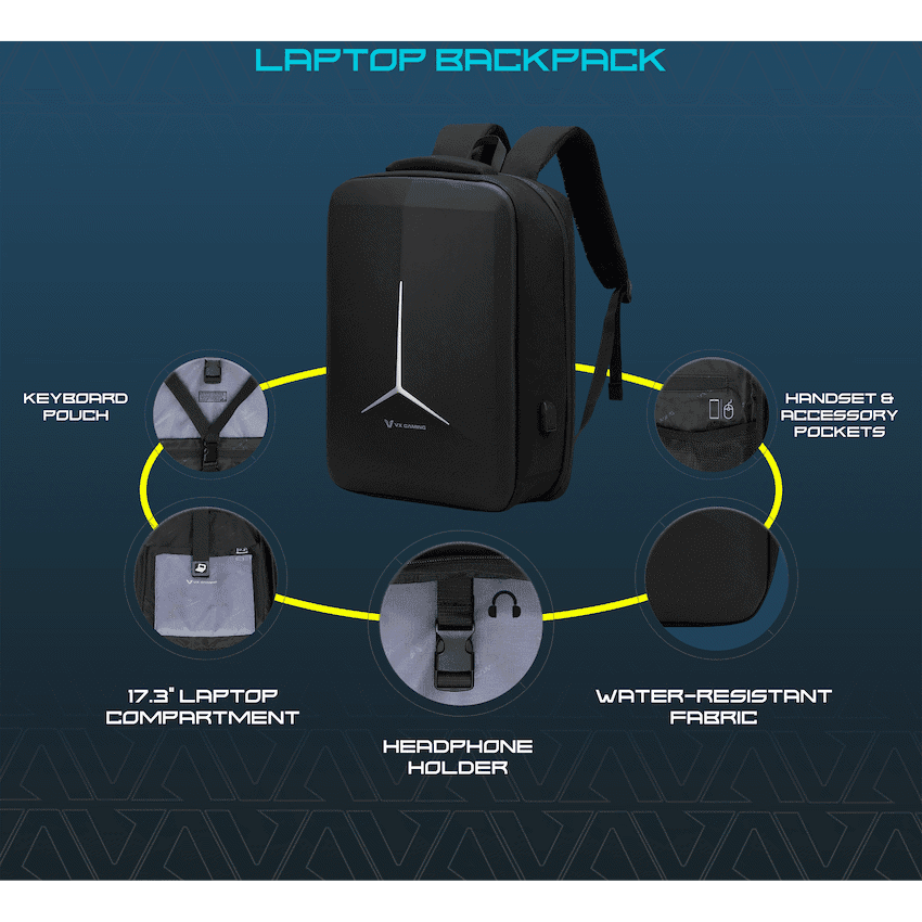 VX Gaming Alien 17.3" Laptop Backpack - Black 5