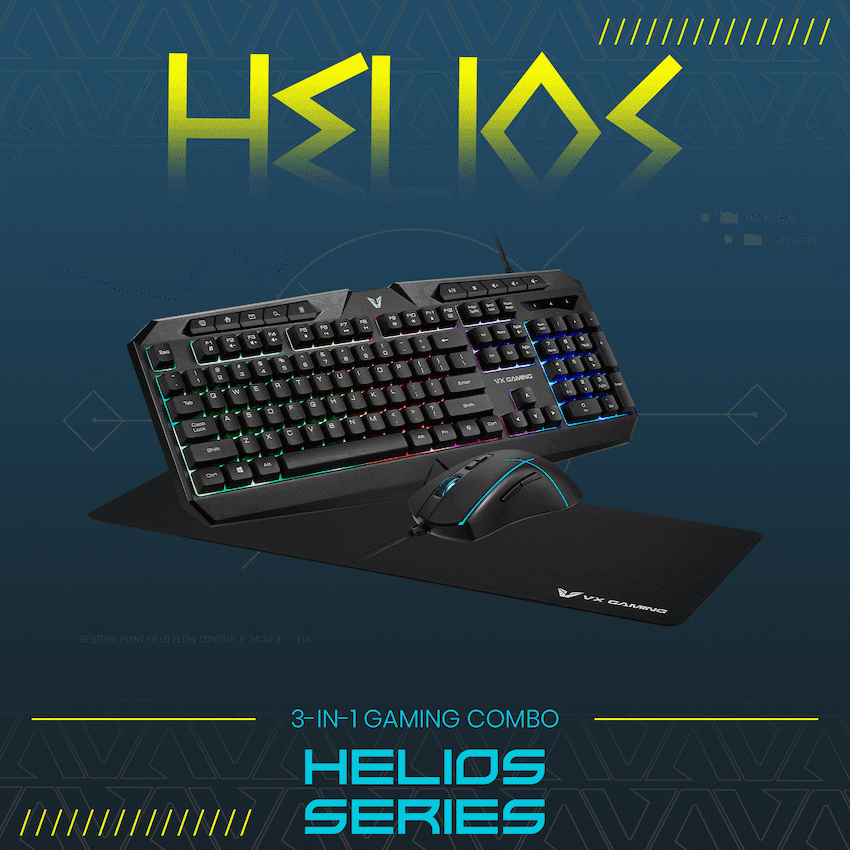 VX Gaming Helios Series 3-in-1 Gaming Combo 5