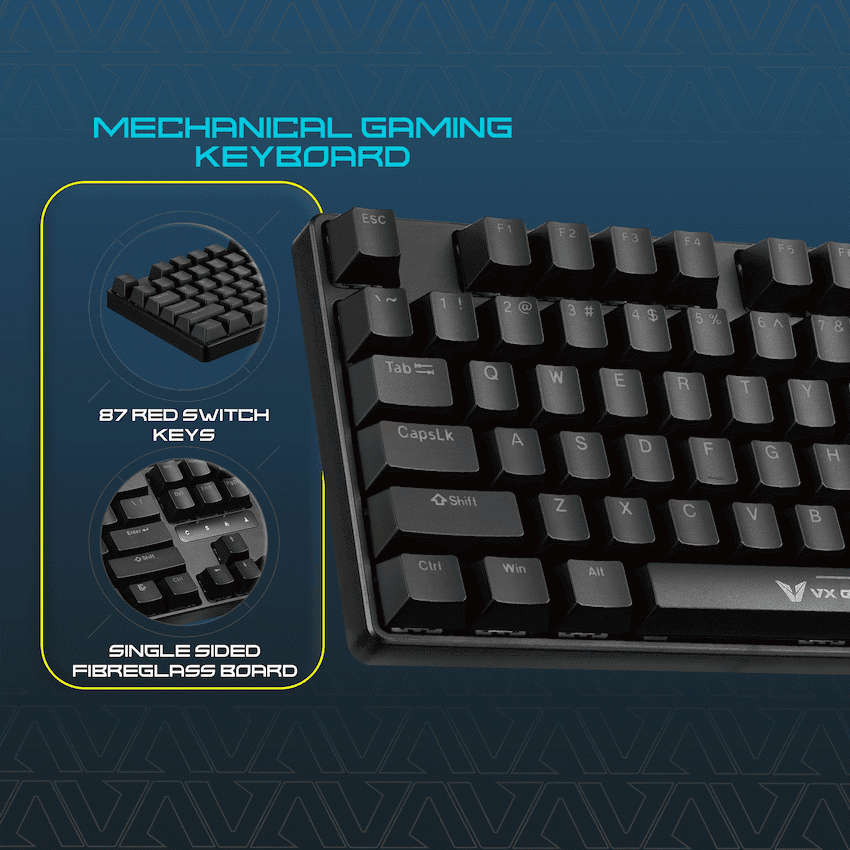 VX Gaming Hermes Series Mechanical Gaming Keyboard 6