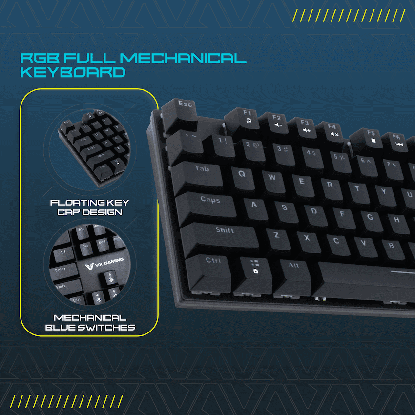 VX Gaming Floki RGB Full Mechanical Keyboard 7