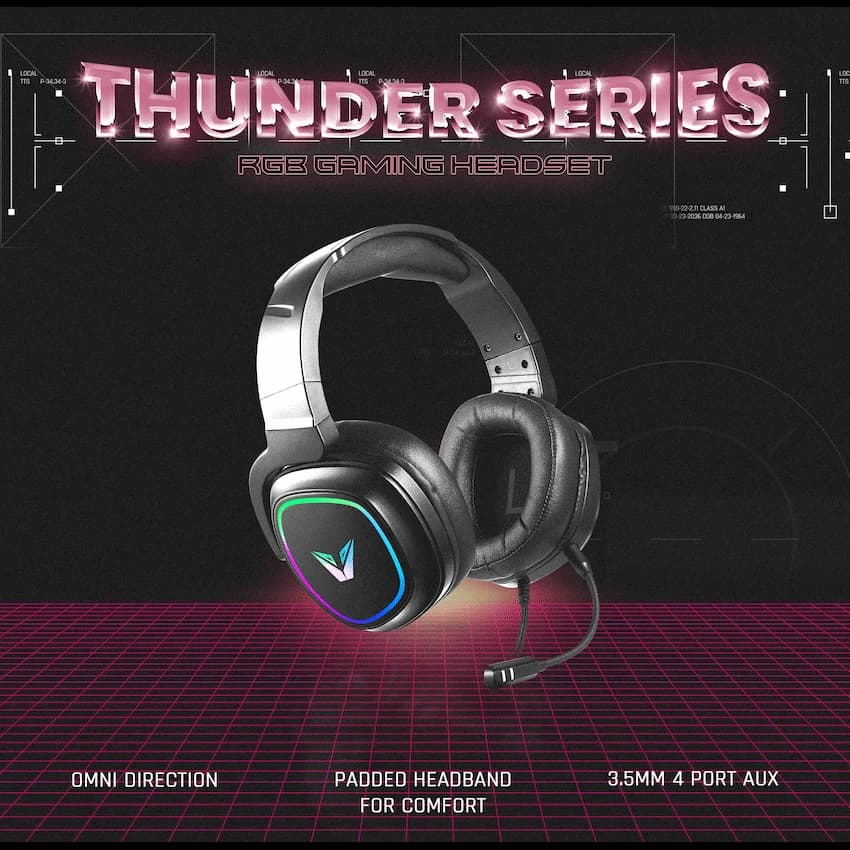 VX Gaming Thunder series Gaming Headset RGB 2