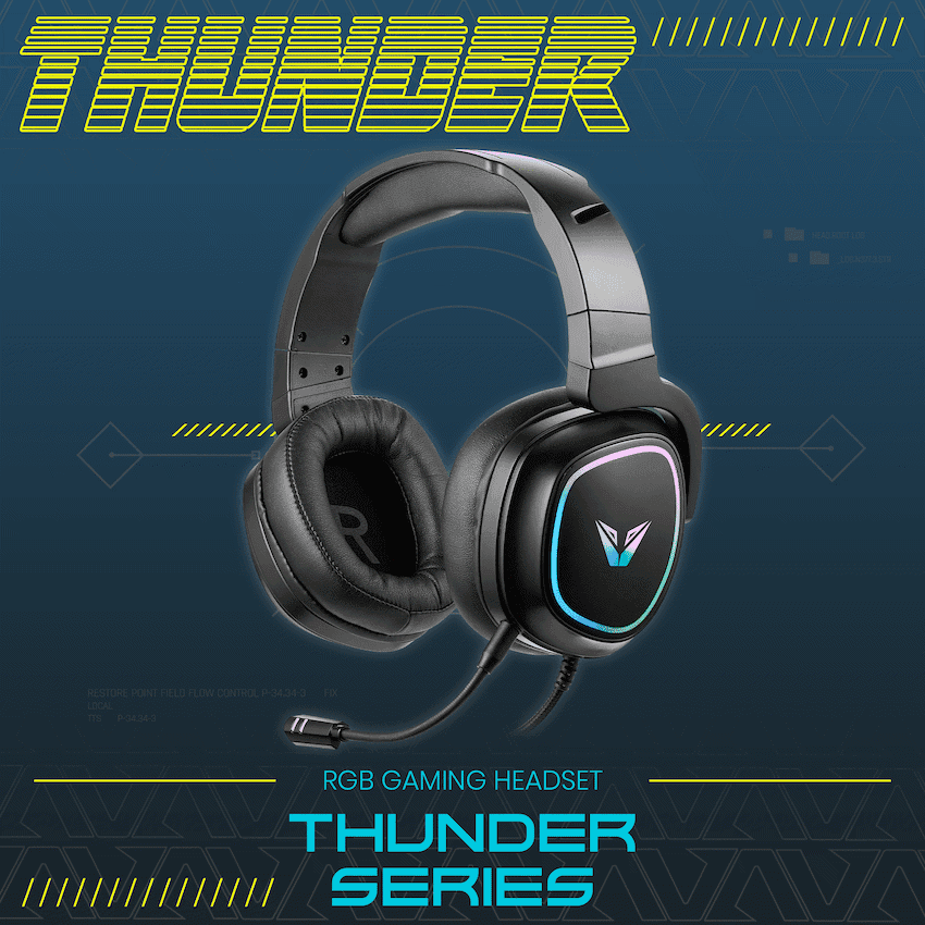 VX Gaming Thunder series Gaming Headset RGB 8