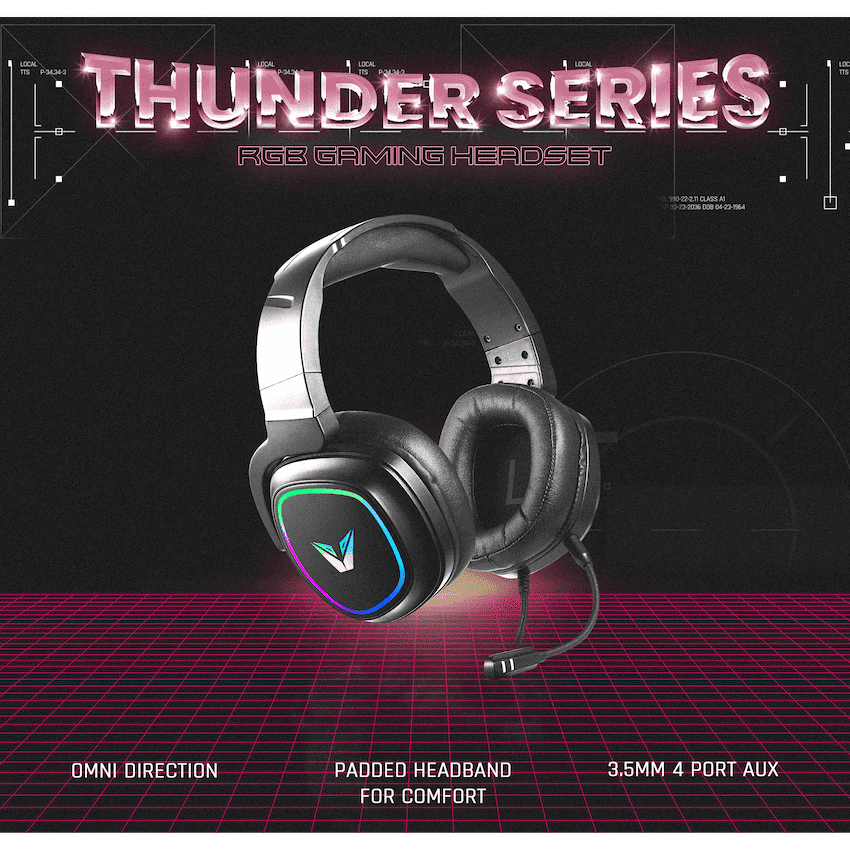 VX Gaming Maverick series Gaming Headset RGB 2