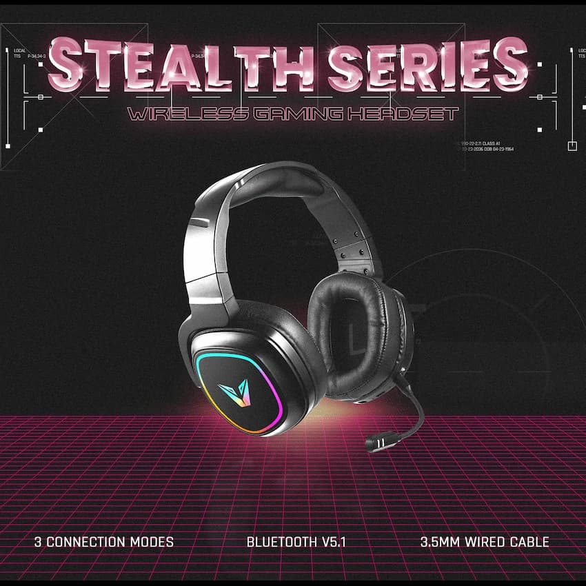 VX Gaming Stealth Series Wireless Gaming Headset - RGB 2