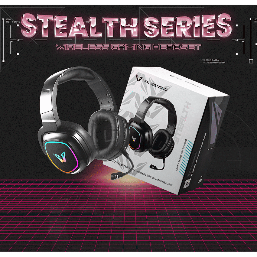 VX Gaming Stealth Series Wireless Gaming Headset - RGB 7