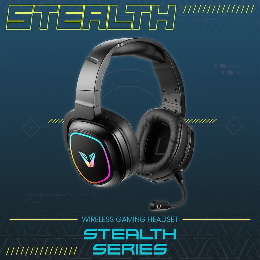 VX Gaming Stealth Series Wireless Gaming Headset - RGB 9