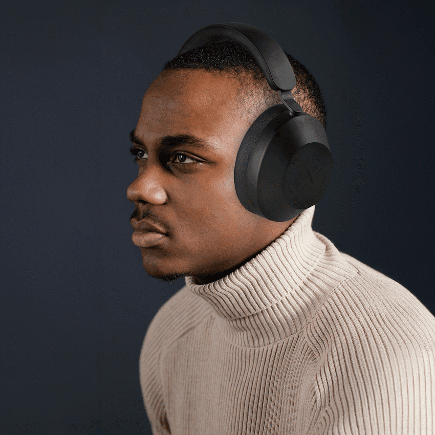 VolkanoX H400 Hybrid Active Noise Cancellation Headphones - Black 5