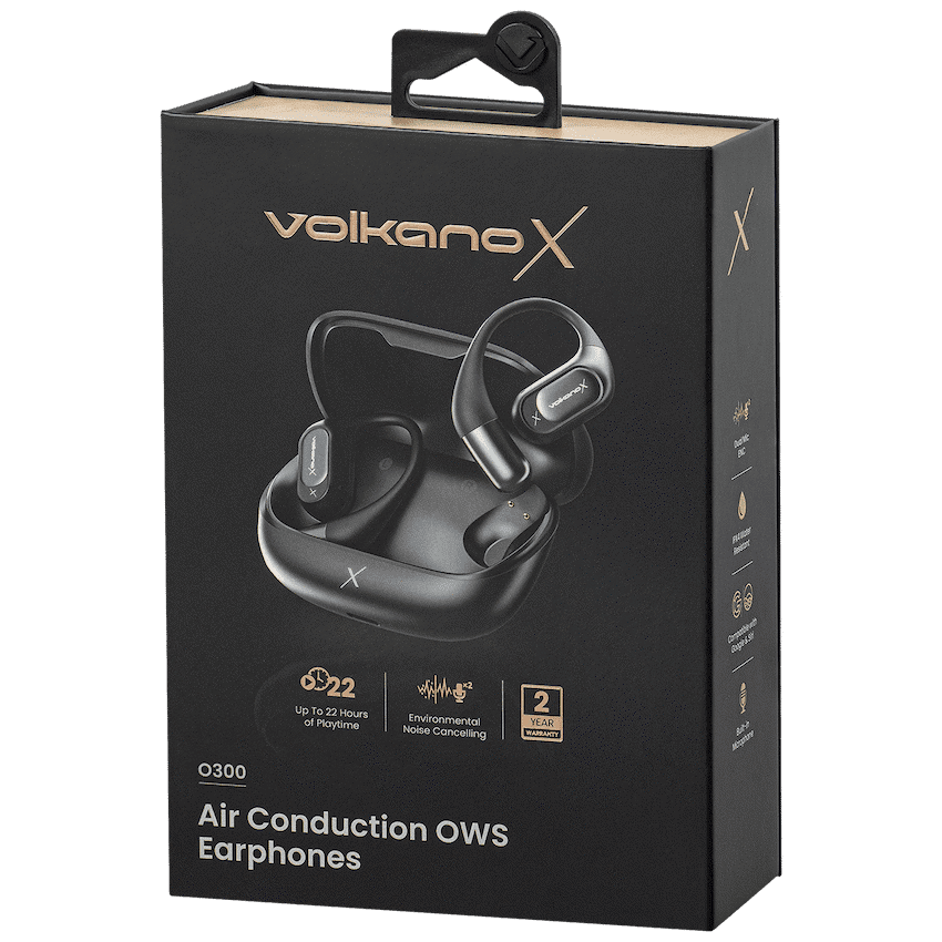 VolkanoX O300 Air Conduction OWS Earphones - Black 4