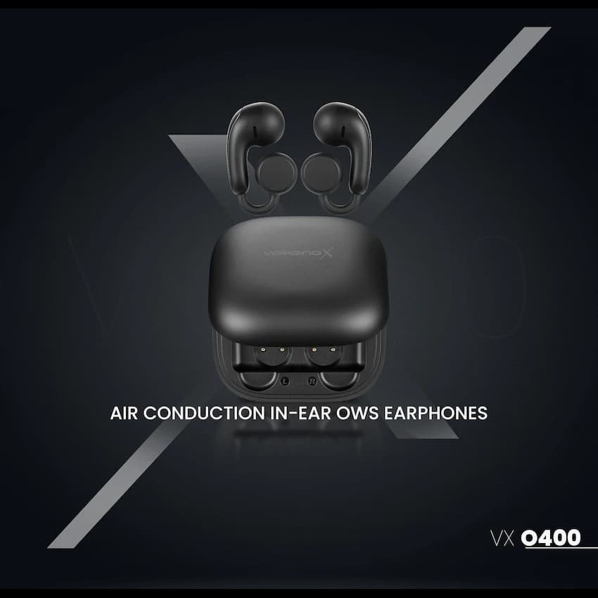 VolkanoX O400 Air Conduction In-Ear OWS Earphones - Black 4