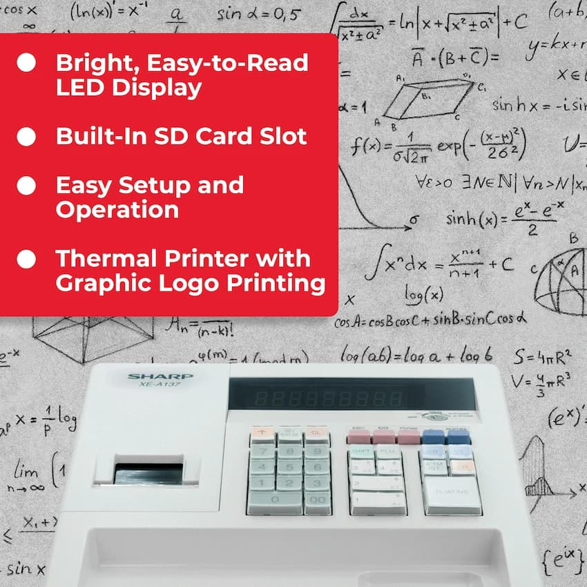 Sharp XE-A137-WH Cash register 6