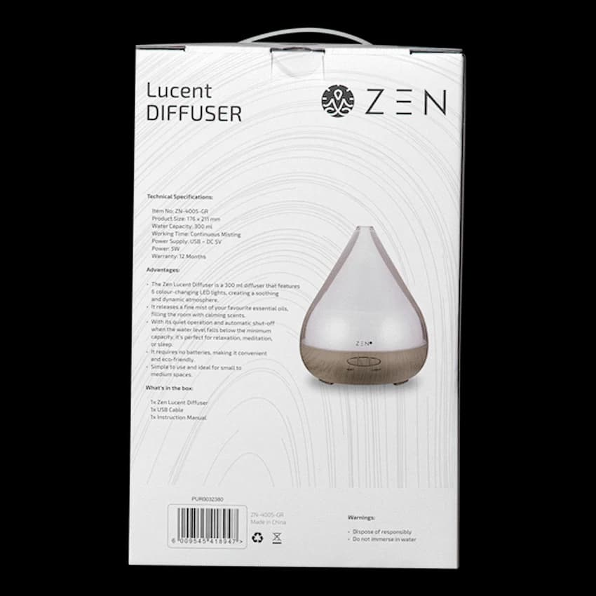 Zen Lucent Diffuser - Grey 3