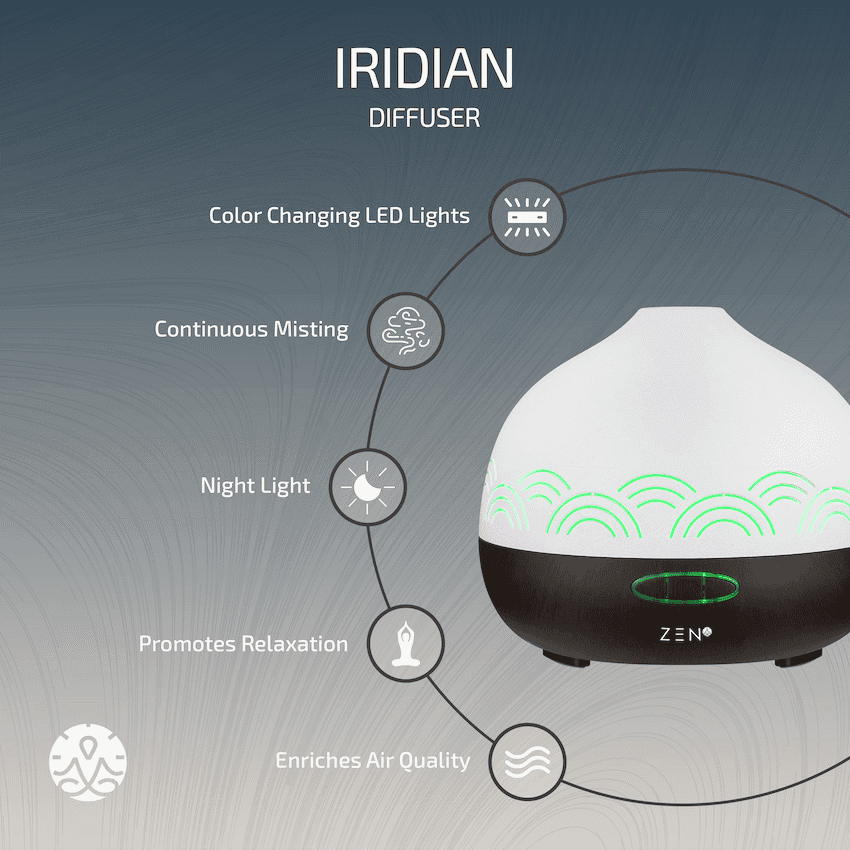 Zen Iridian Diffuser - Dark Wood 8