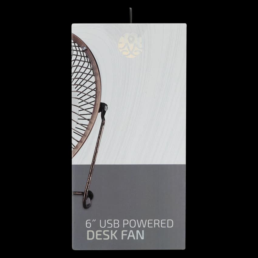 Zen Cool Series 6in Desk Fan - Copper 8