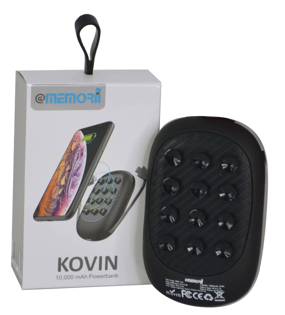 KOVIN - @memorii 10000mAh Suction Power Bank With Light-Up Logo 6