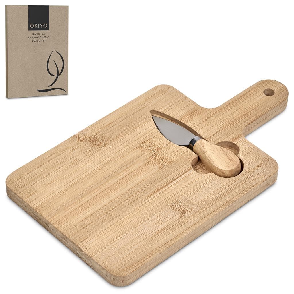 Okiyo Kanteika Bamboo Cheese Board Set 8
