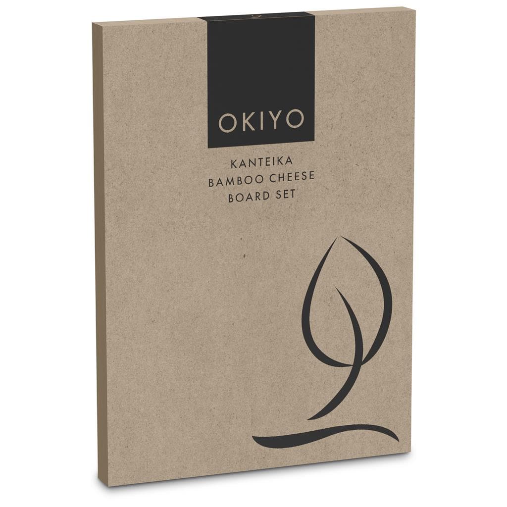 Okiyo Kanteika Bamboo Cheese Board Set 4