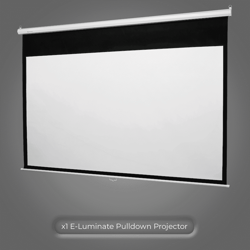 Connex E-Luminate Pull-Down Projector Screen 100in - 16:9 2