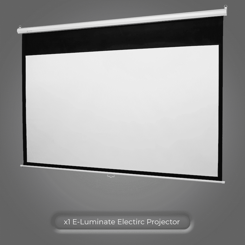Connex E-Luminate Electric Projector Screen with Remote 100" - 16:19 2