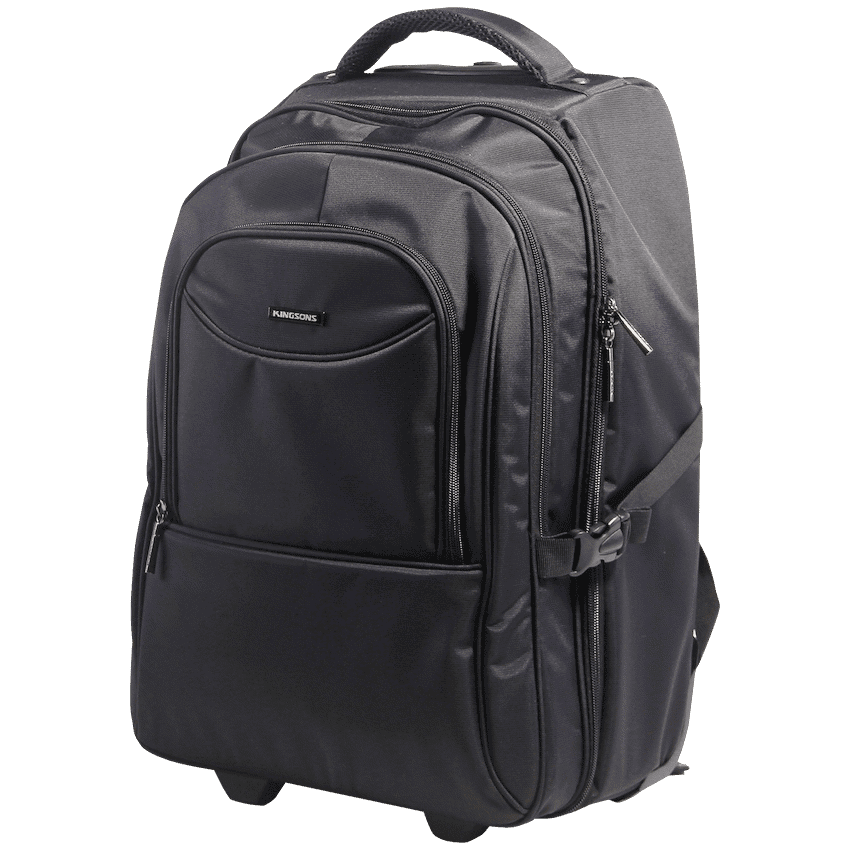 Kingsons Prime 15.6" Laptop Trolley Backpack - Black 2