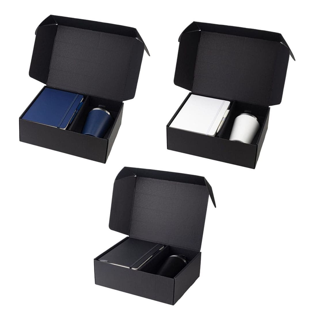 KOKSI - Giftology Set of Double Walled Tumbler, A5 Notebook and Pen 12