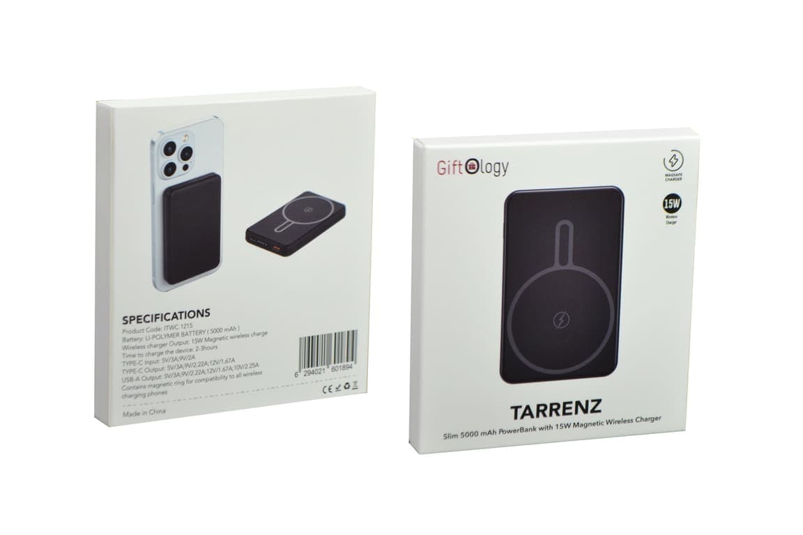 TARRENZ - Giftology 5000 mAh Magnetic Wireless Powerbank 7