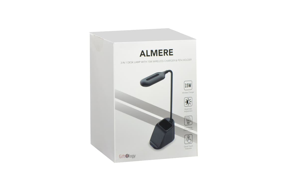 ALMERE - Giftology 3-in-1 Desk Lamp with 15W Wireless Charger & Pen Holder 8