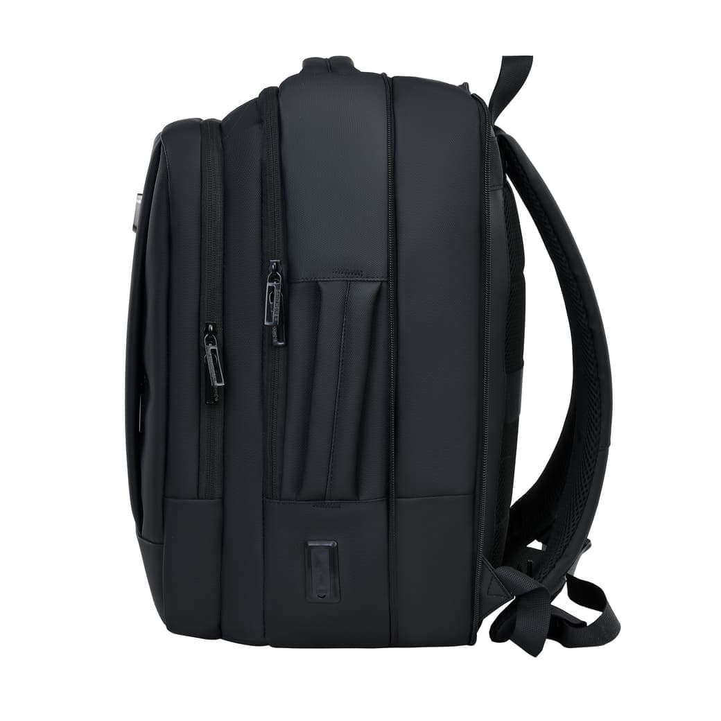 TURISMO - Santhome Expandable 17" Business Backpack - Black 3