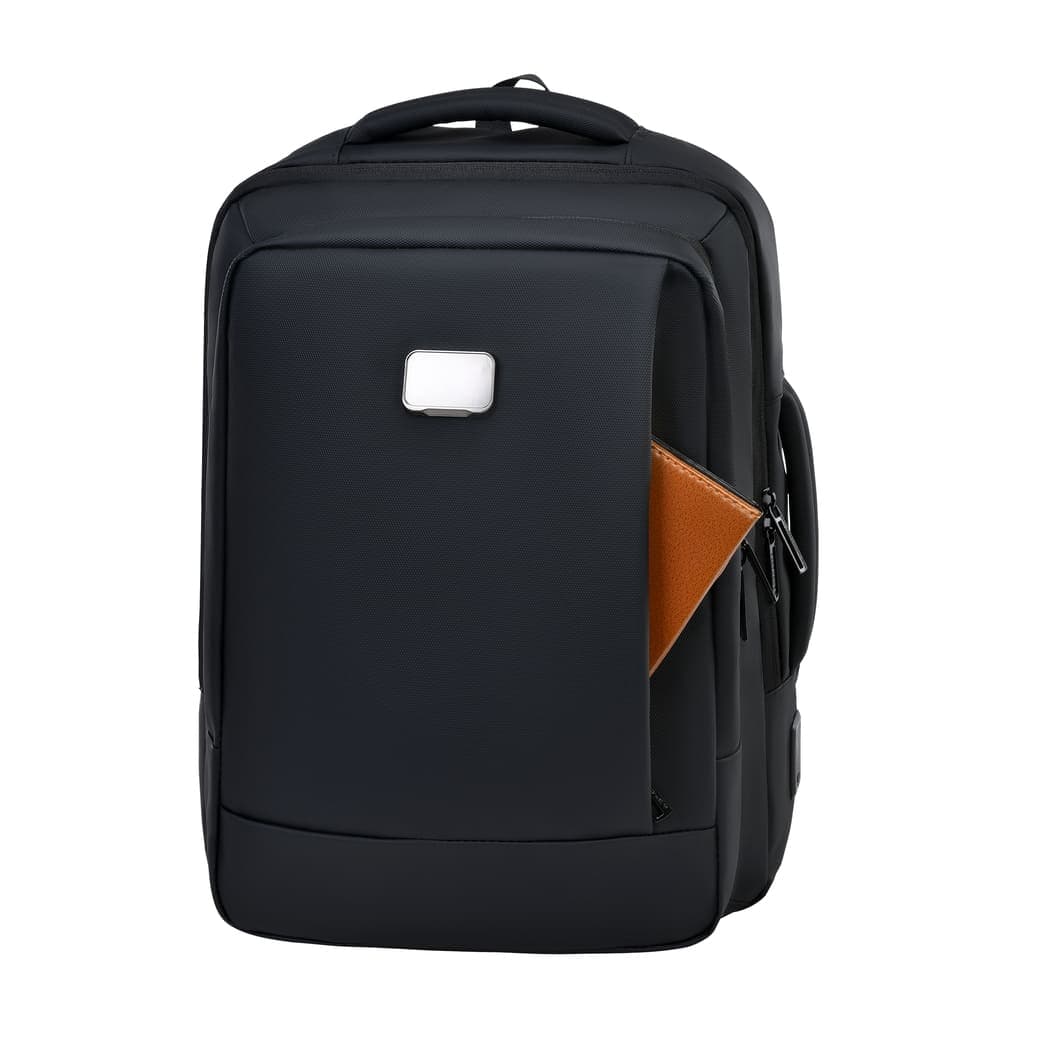 TURISMO - Santhome Expandable 17" Business Backpack - Black 4